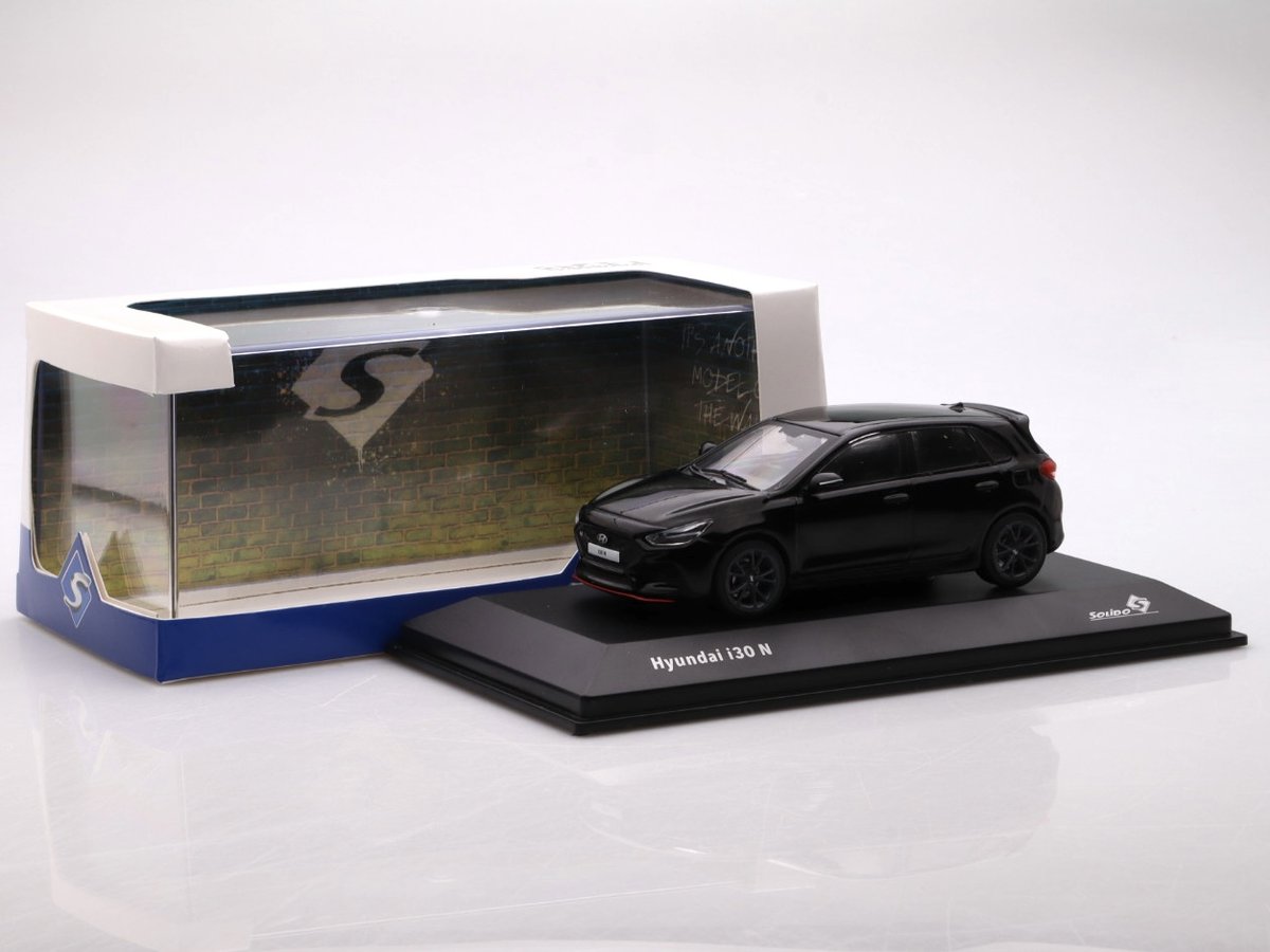 Hyundai I30 N - 2022, black Solido 1:43