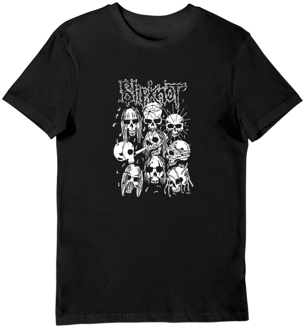 Koszulka męska Slipknot czaszki czarna L