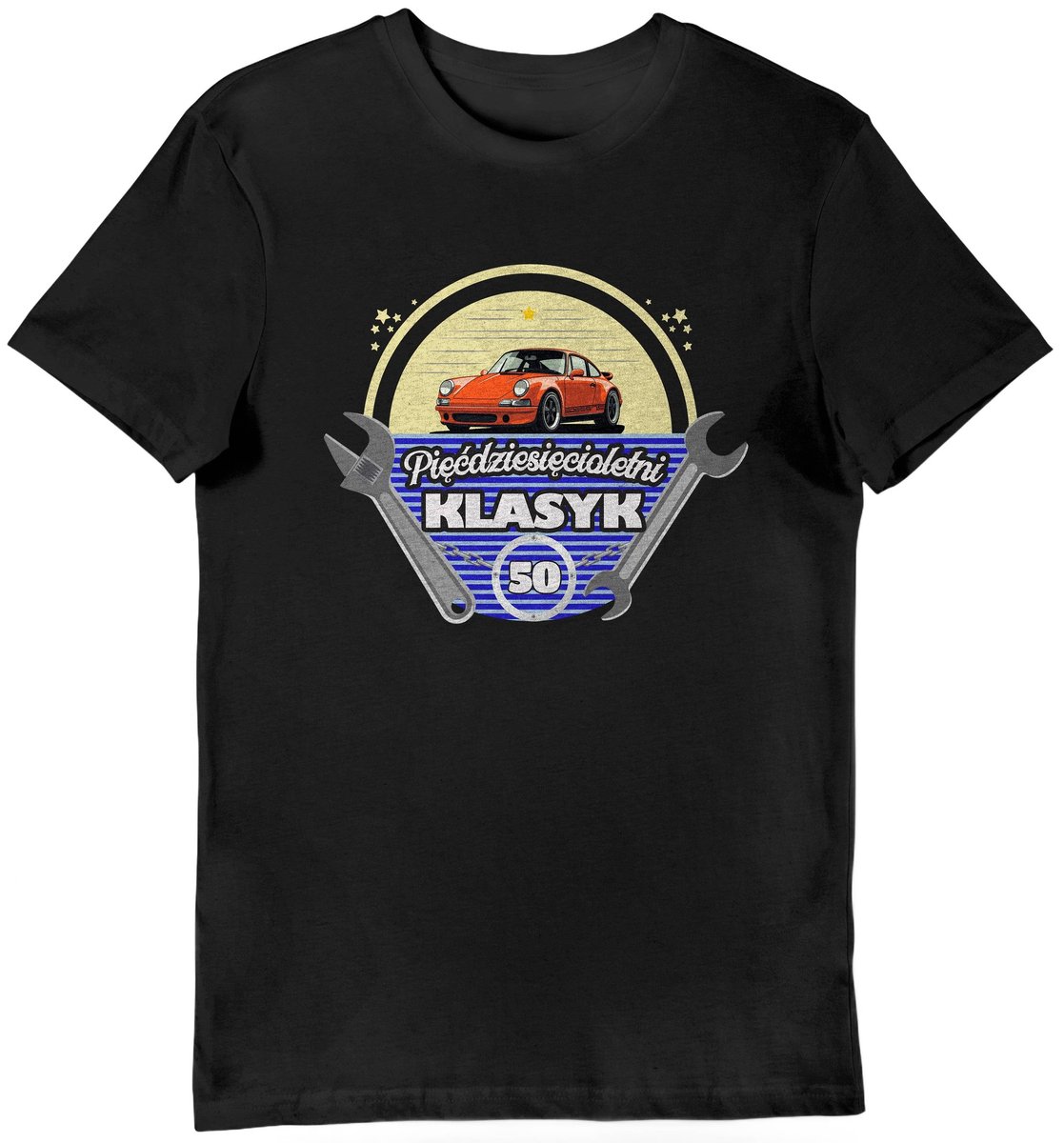 Koszulka na 50 urodziny pięćdziesięcioletni klasyk czarna XL
