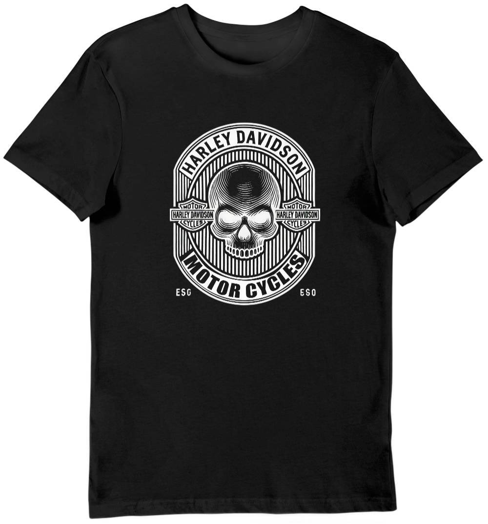 Koszulka męska dla fanów Harley-Davidson czarna 3XL