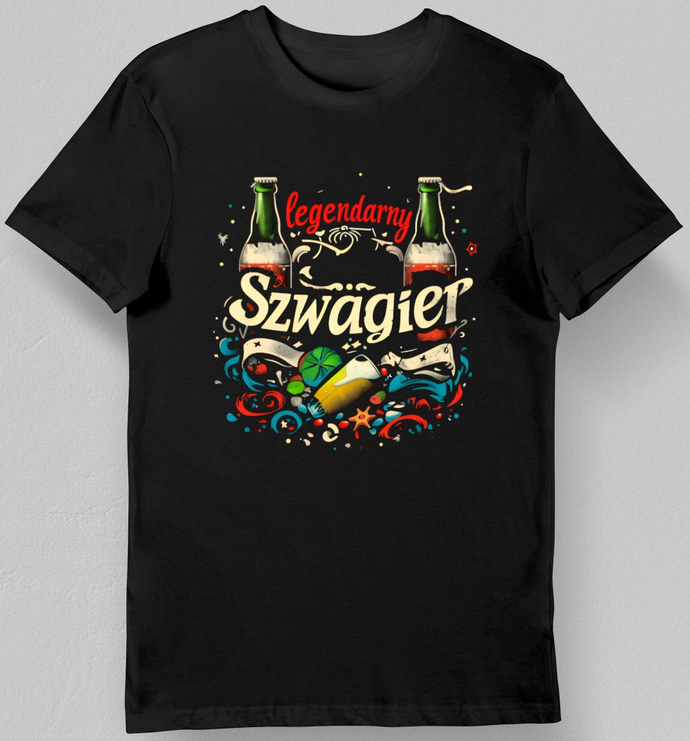 Koszulka legendarny szwagier czarna L
