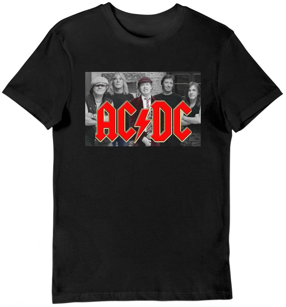 Koszulka męska skład zespołu ACDC czarna XL