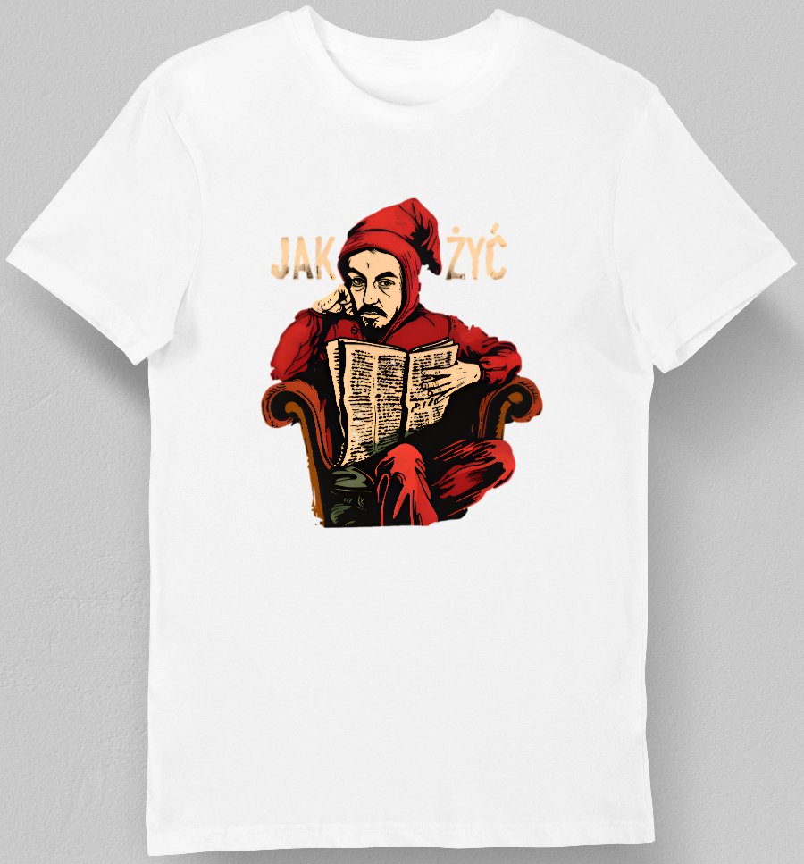 Koszulka jak żyć stańczyk biała S