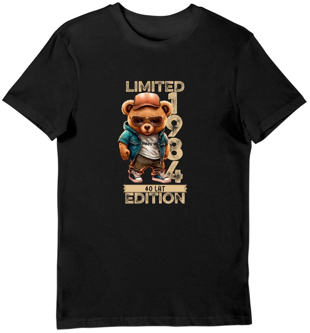 Koszulka na 40 urodziny limited edition 1984 czarna S
