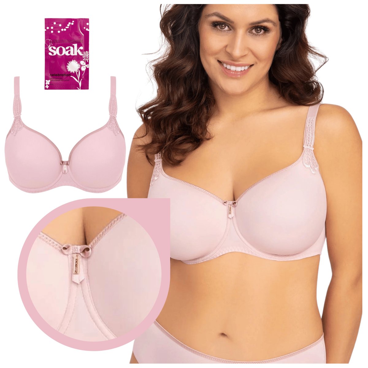 Biustonosz Corin Virginia 17871 Spacer Pink/różowy - 65I