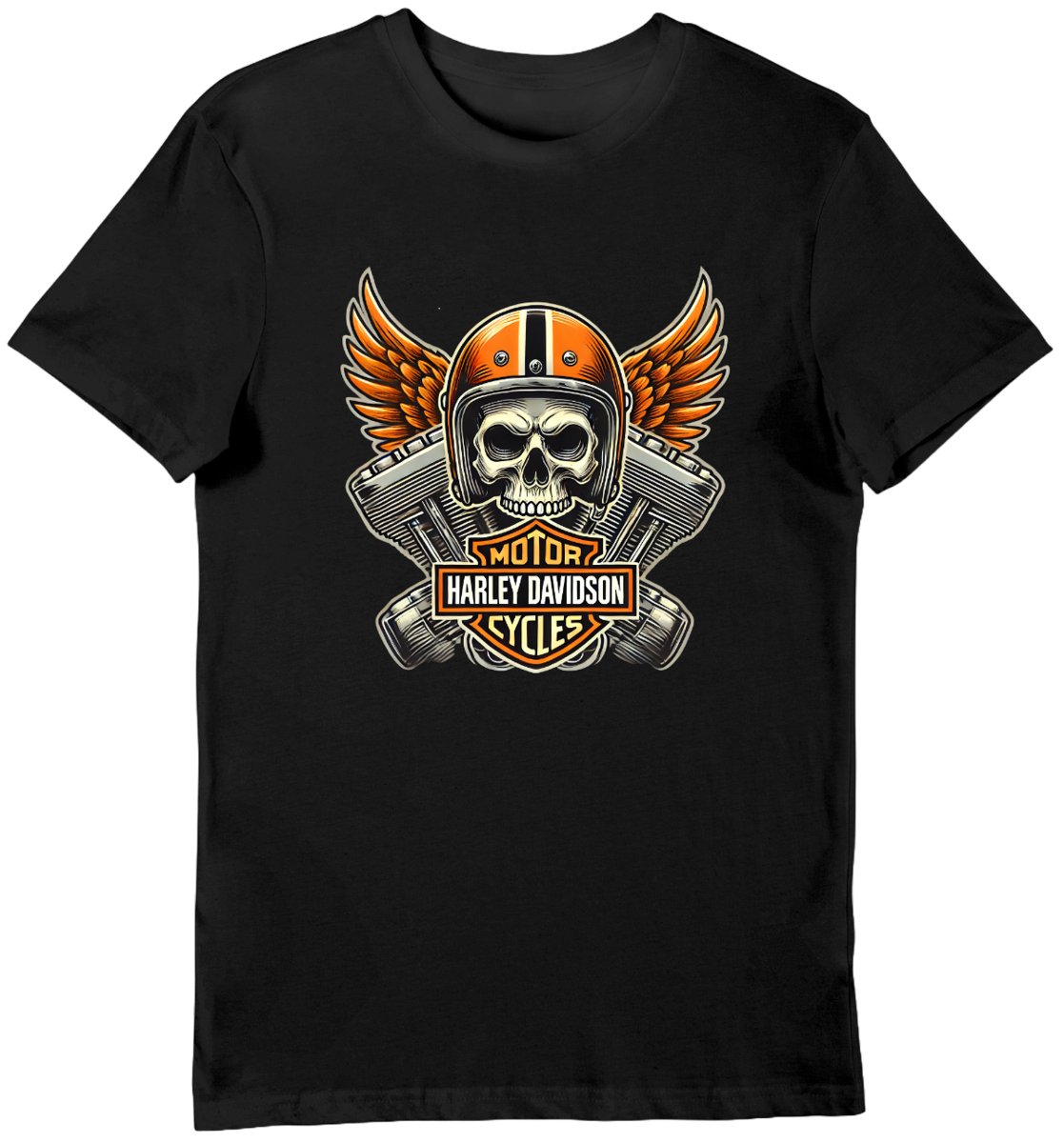 Koszulka męska Harley Davidson Motor Cycles czarna M