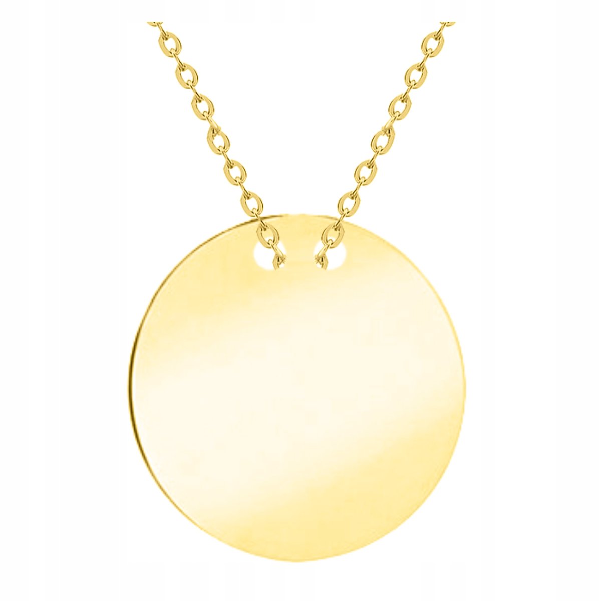 Łańcuszek złoty naszyjnik 925 Blaszka Grawer