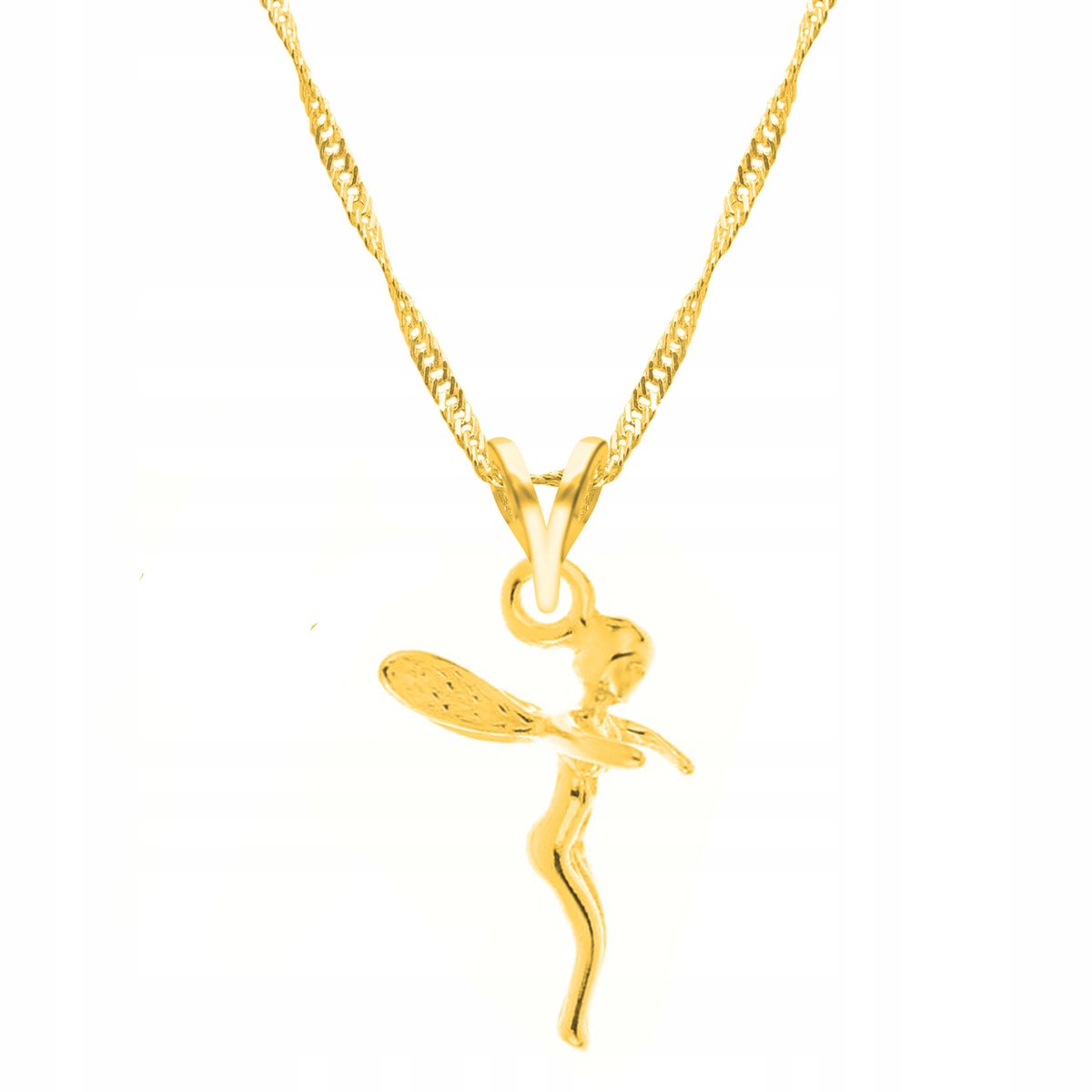 Łańcuszek złoty naszyjnik 925 Leśna Wróżka