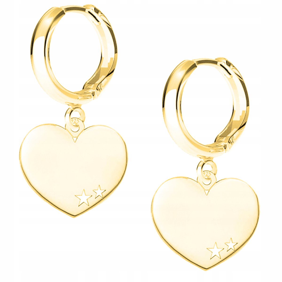 Kolczyki złote Serce Serduszko 925