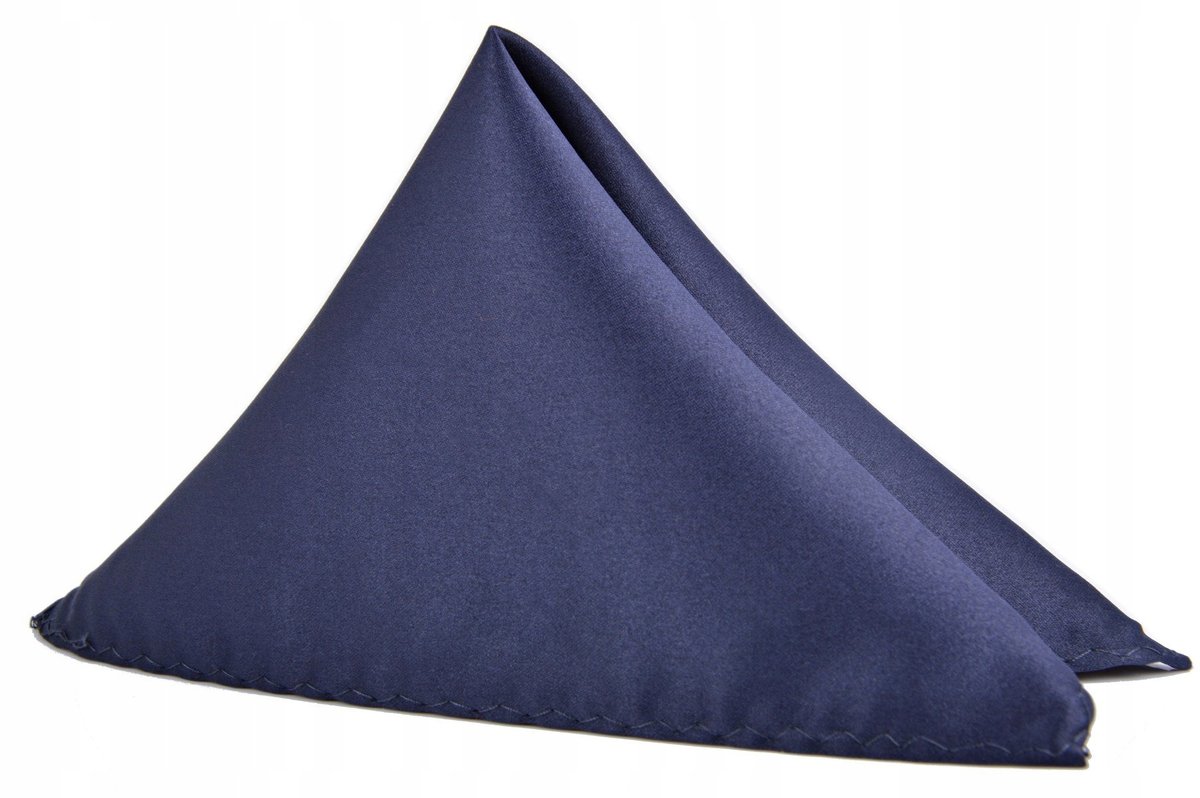Granatowa Poszetka Wypustka Chusteczka Elegancka