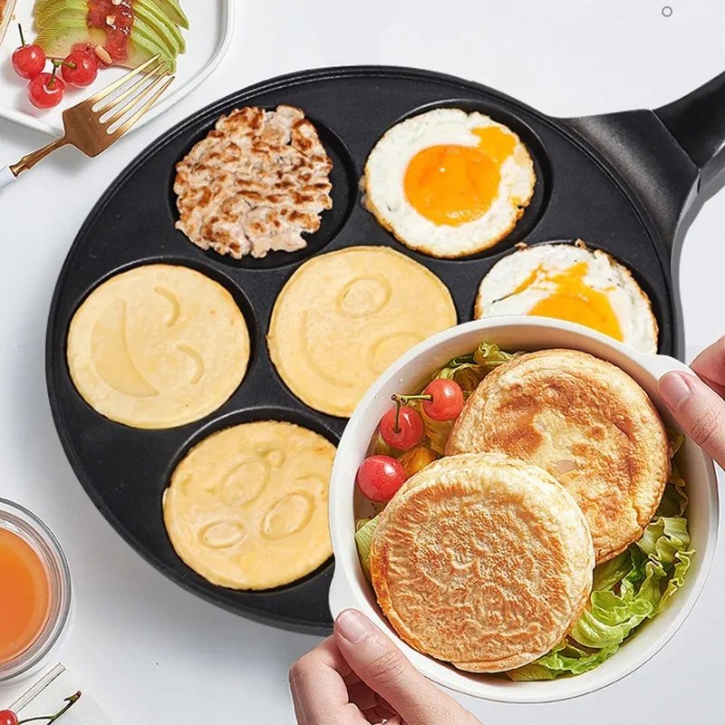 Patelnia do NALEŚNIKÓW placków PANCAKES jajek ŚMIESZNE MINKI MARMUROWA