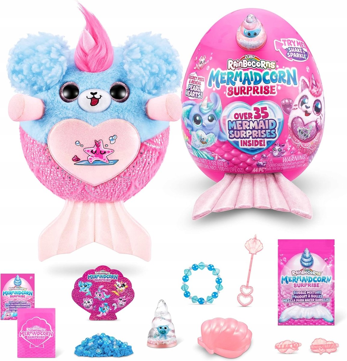 Zestaw Rainbocorns Mermaidcorn Surprise pluszowym psem Plusz Maskotka Pies