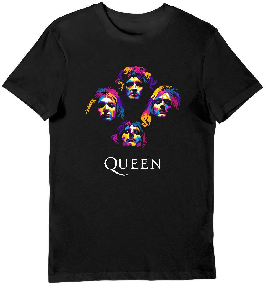 Koszulka męska zespół queen skład czarna M
