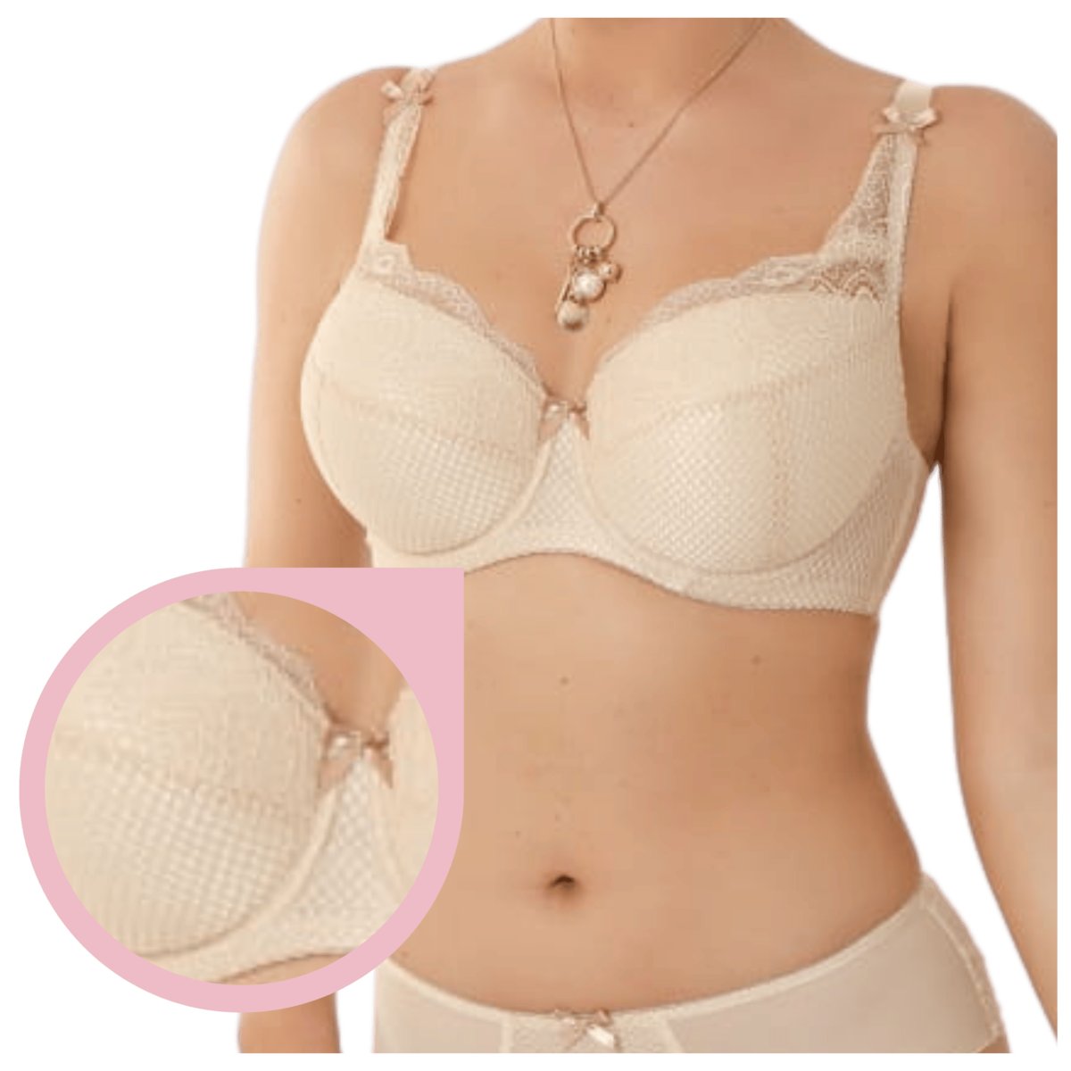 Biustonosz Nessa Abbi padded beżowy - 95C