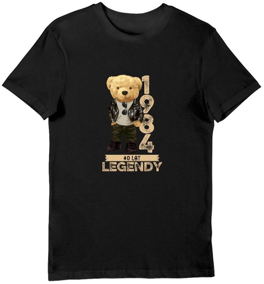 Koszulka na 40 urodziny 40 lat legendy 1984 czarna 3XL