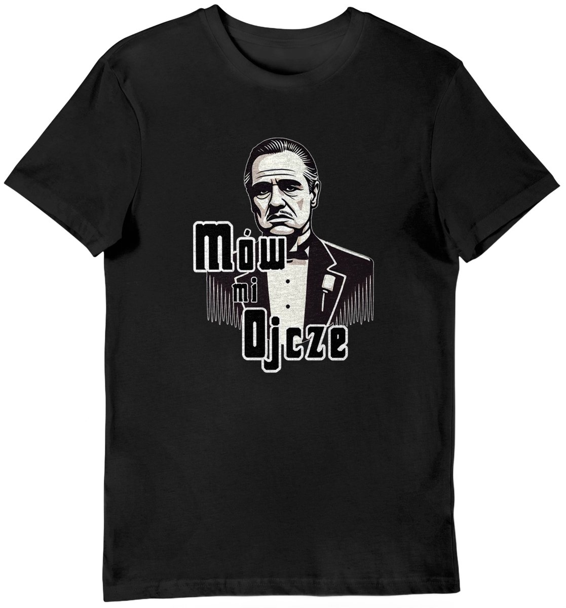 Koszulka męska mów mi ojcze, ojciec chrzestny czarna L