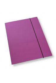 Teczka A4 z gumką lakier fioletowa 350gsm (10szt)