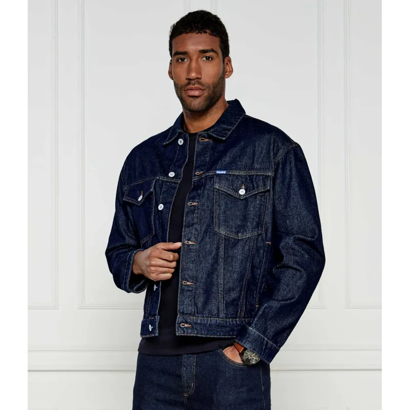 Hugo Blue Kurtka jeansowa Dex Regular Fit