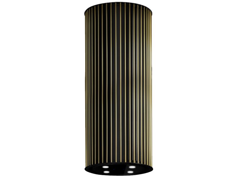 Okap wyspowy Voliera N1 Black-Gold 44,5 cm