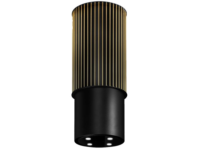 Okap wyspowy Voliera N3 Black-Gold 44,5 cm