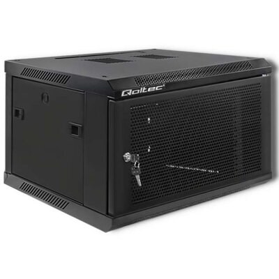 Qoltec Szafa RACK 19" | 6U | 600 x 370 x 600 | Perforowane drzwi