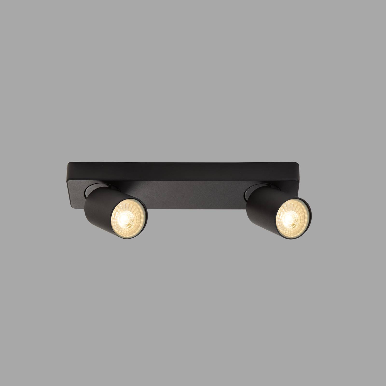Searchlight Lampa sufitowa reflektor, czarna, 2-punktowa, aluminium, GU10