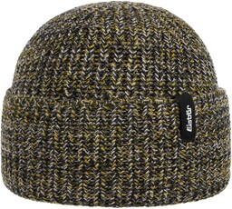 Czapka z Mankietem Swell Merino by Eisbär, szaro-żółty, One Size