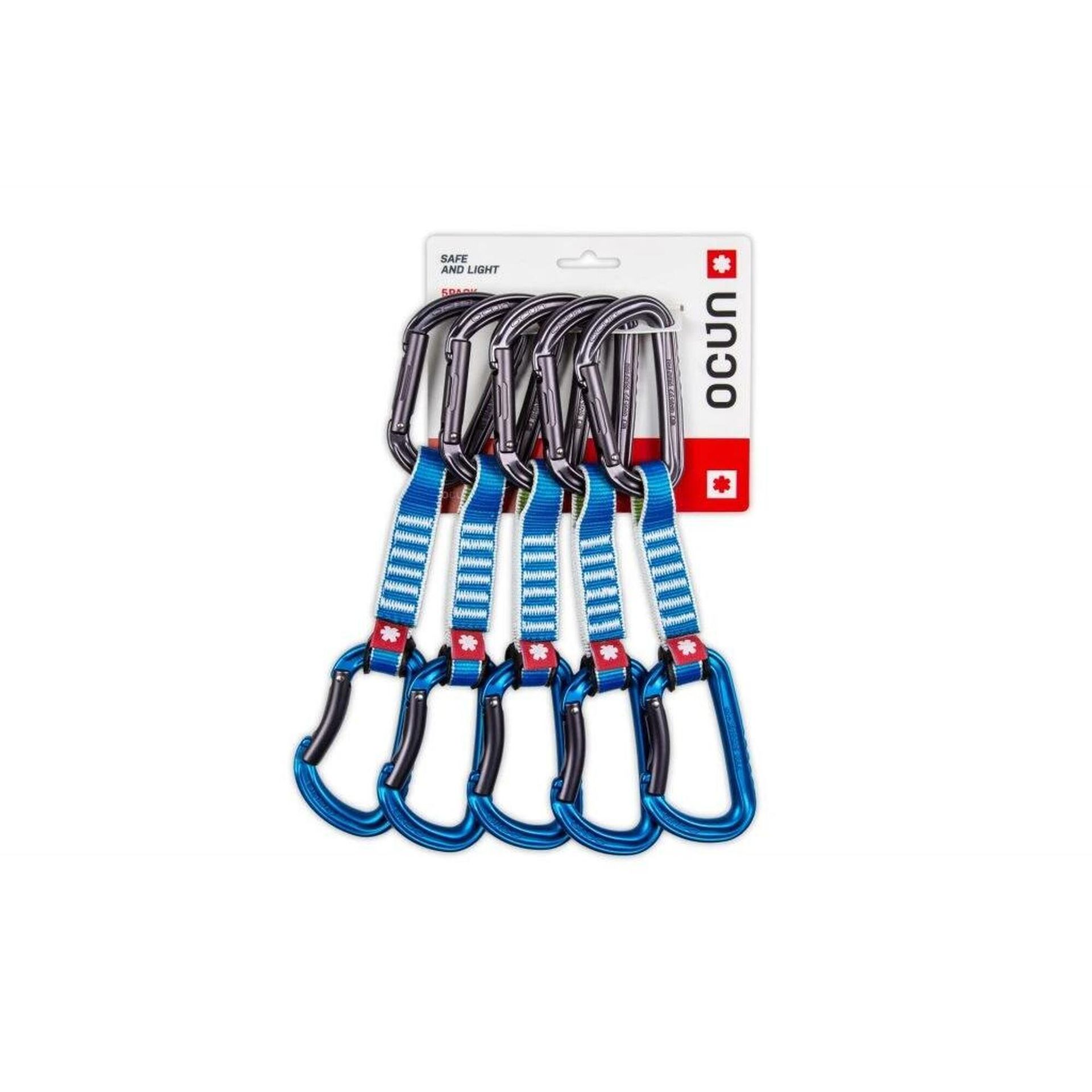 Ocun Falcon QD Zoom PA Quickdraw 15/22mm 12cm 5 sztuk, blue 2020 Ekspresy wspinaczkowe 4069-Blue
