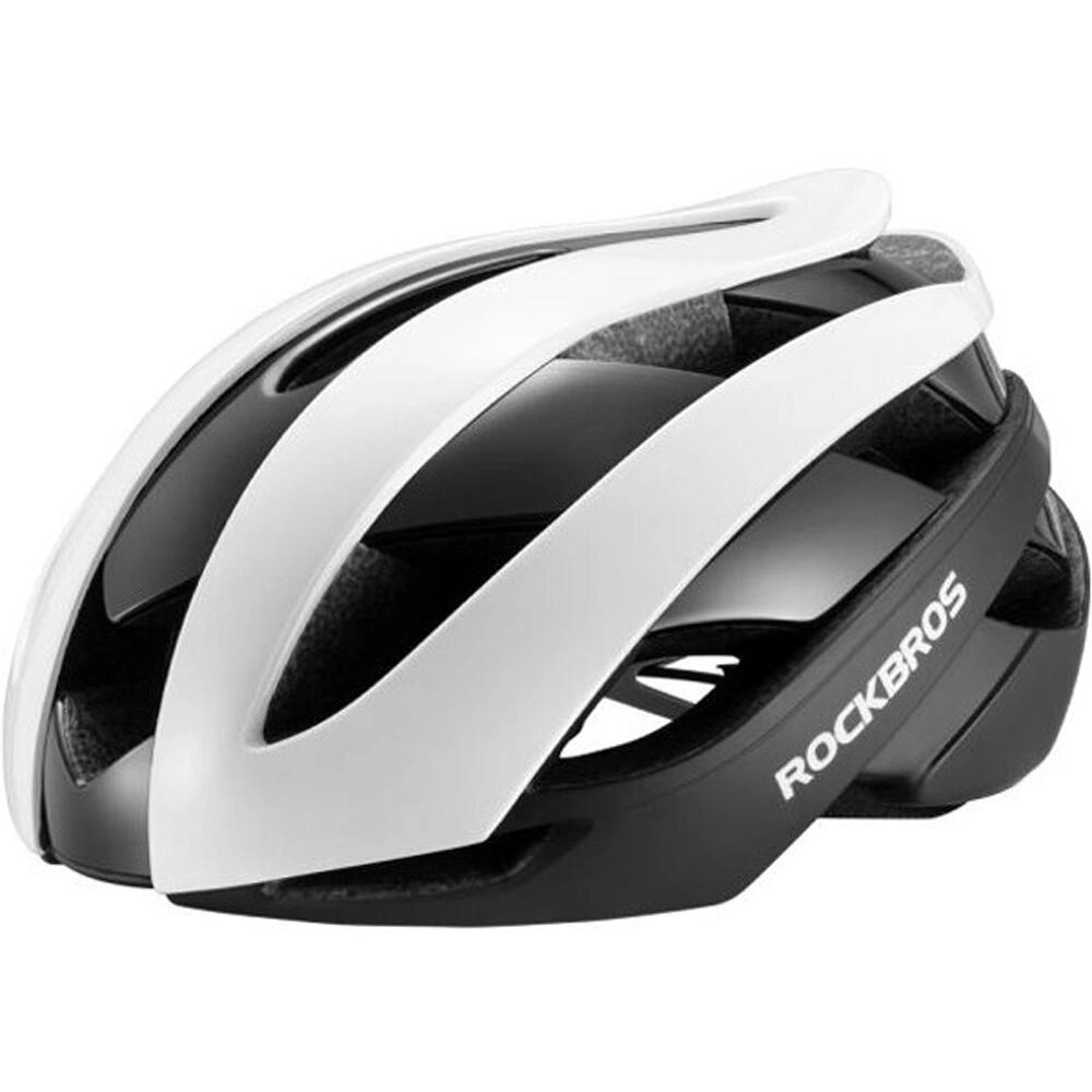 Kask rowerowy ROCKBROS 10110004001 Biało-czarny Szosowy (rozmiar L)