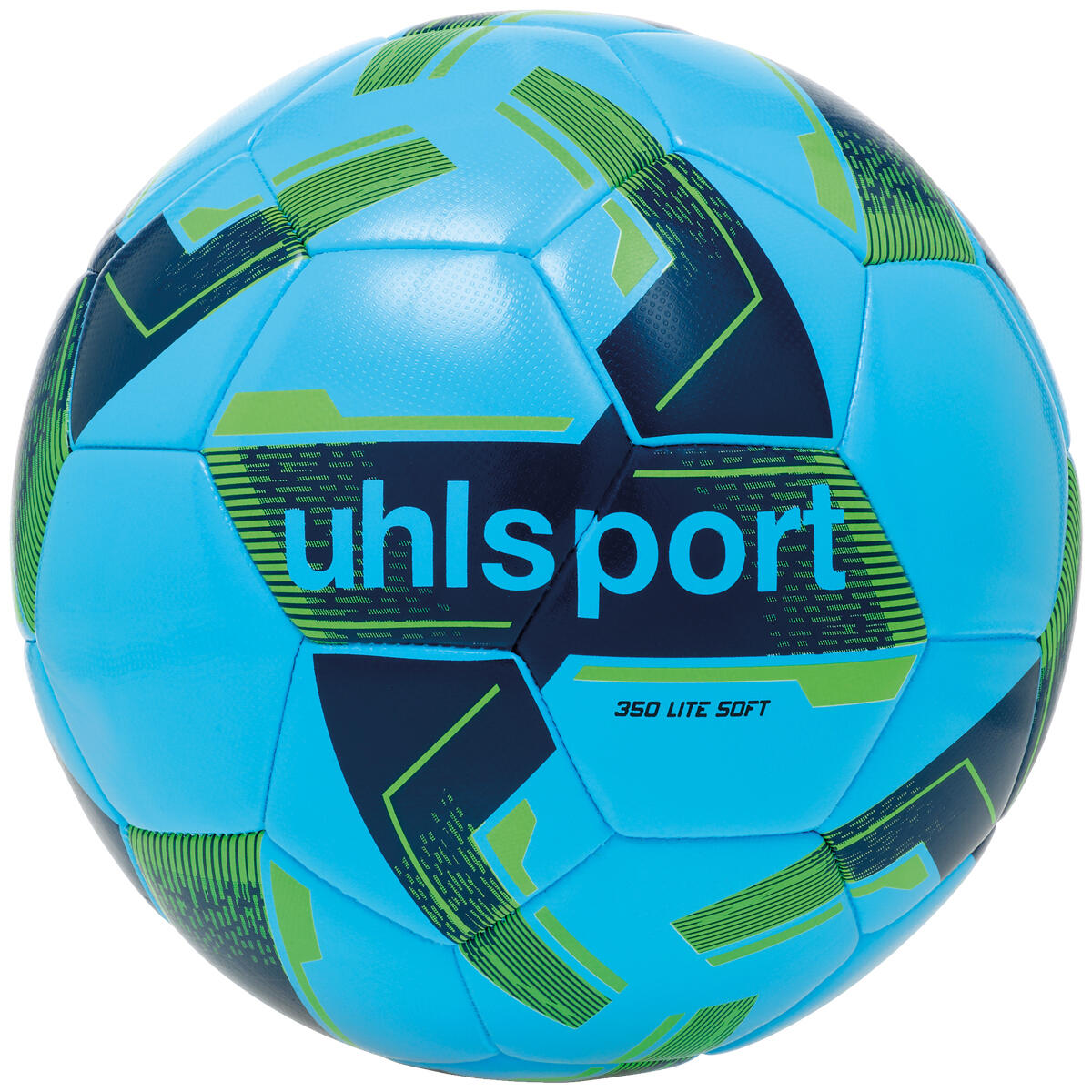 Piłka do piłki nożnej uhlsport Lite Soft 350 ice blue/navy/fluo green rozmiar 5