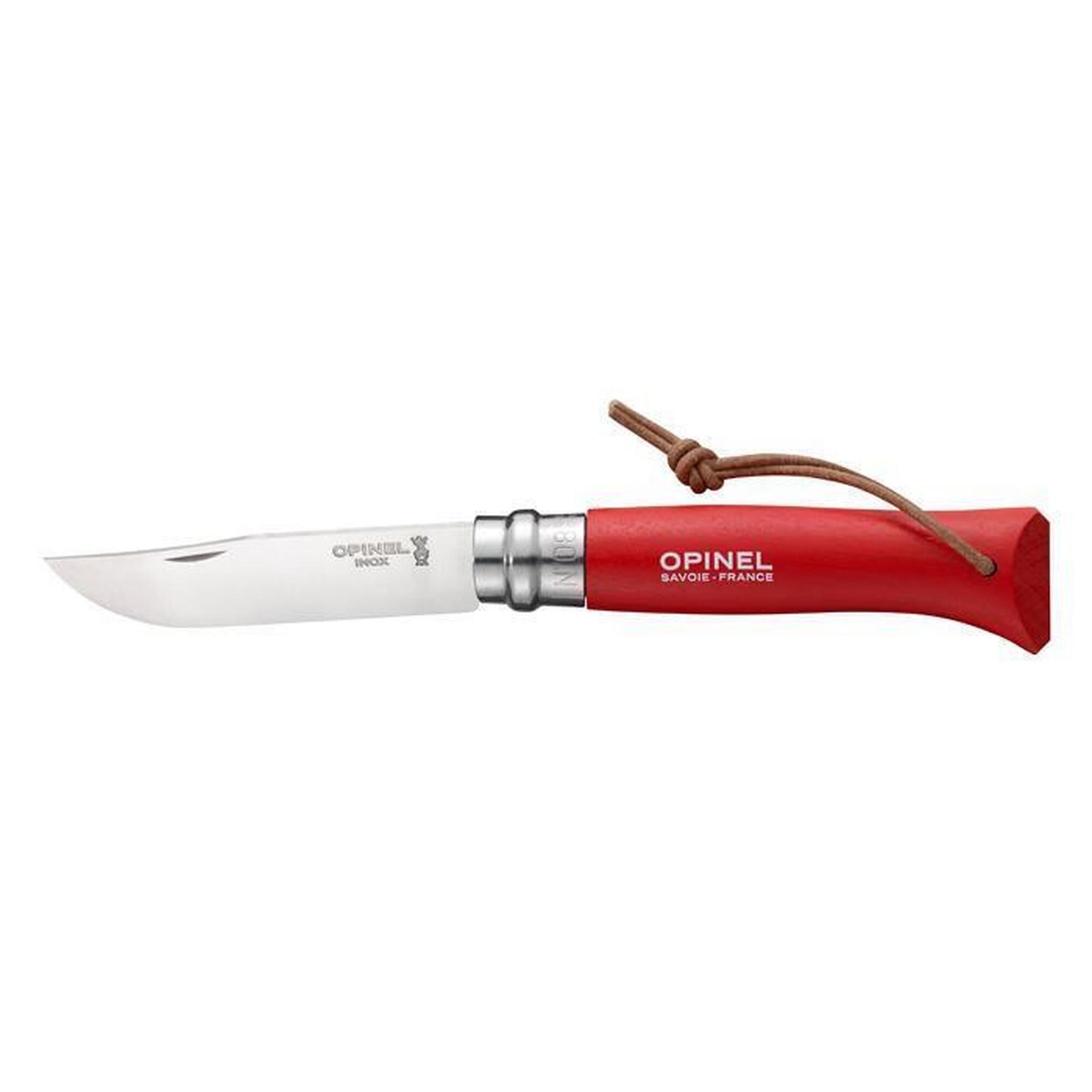 Opinel Blister Pack N 08 Nóż, czerwony, jeden rozmiar 001981