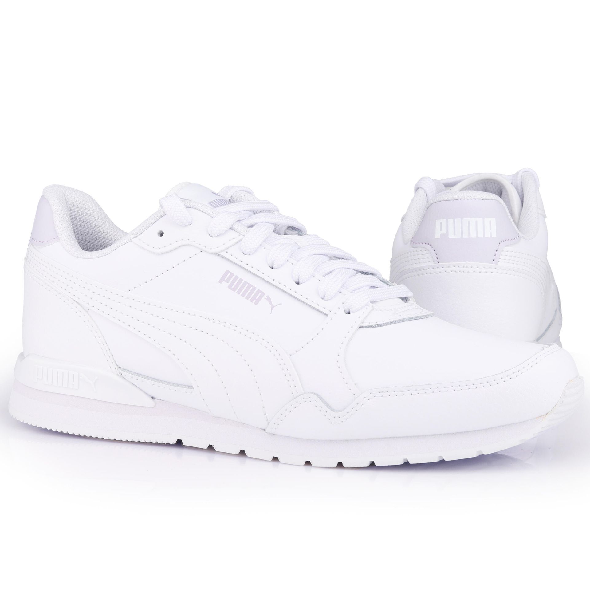 Buty Puma Męskie Skóra Białe Lekkie St Runner V3 L 384855 20 R. 45
