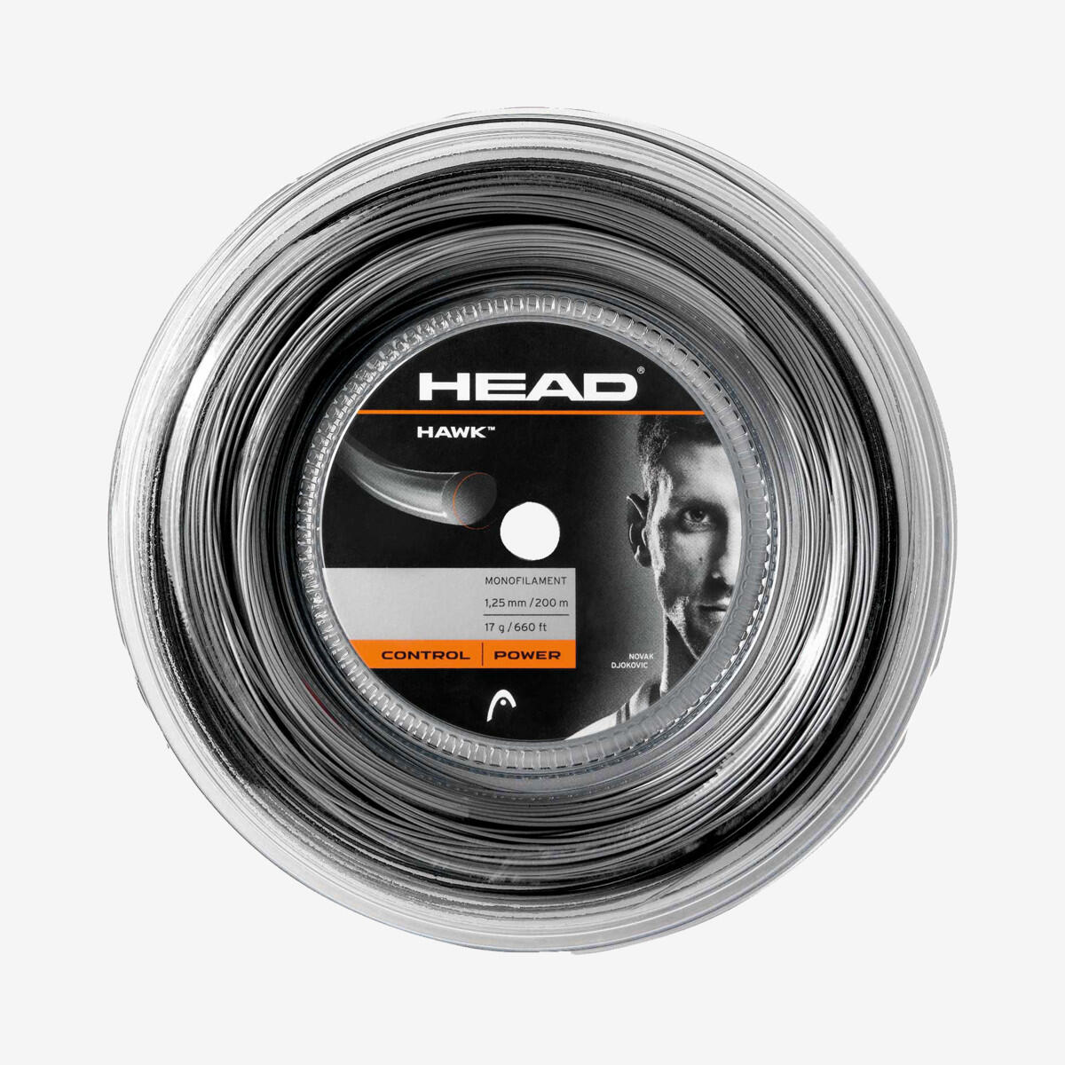 Naciąg Tenisowy Head Hawk 12M Ze Szpuli (1.25) Czarny