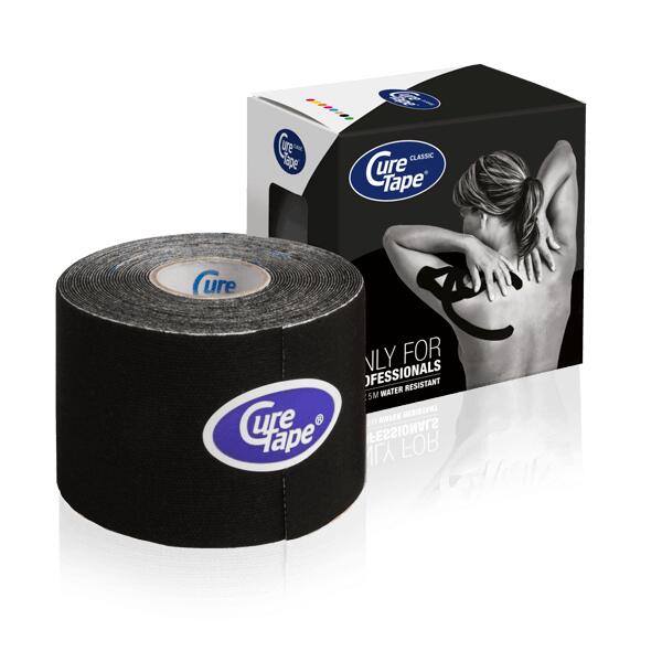 Cure Tape CLASSIC kinesiotaping Czarny 5cm x 5m