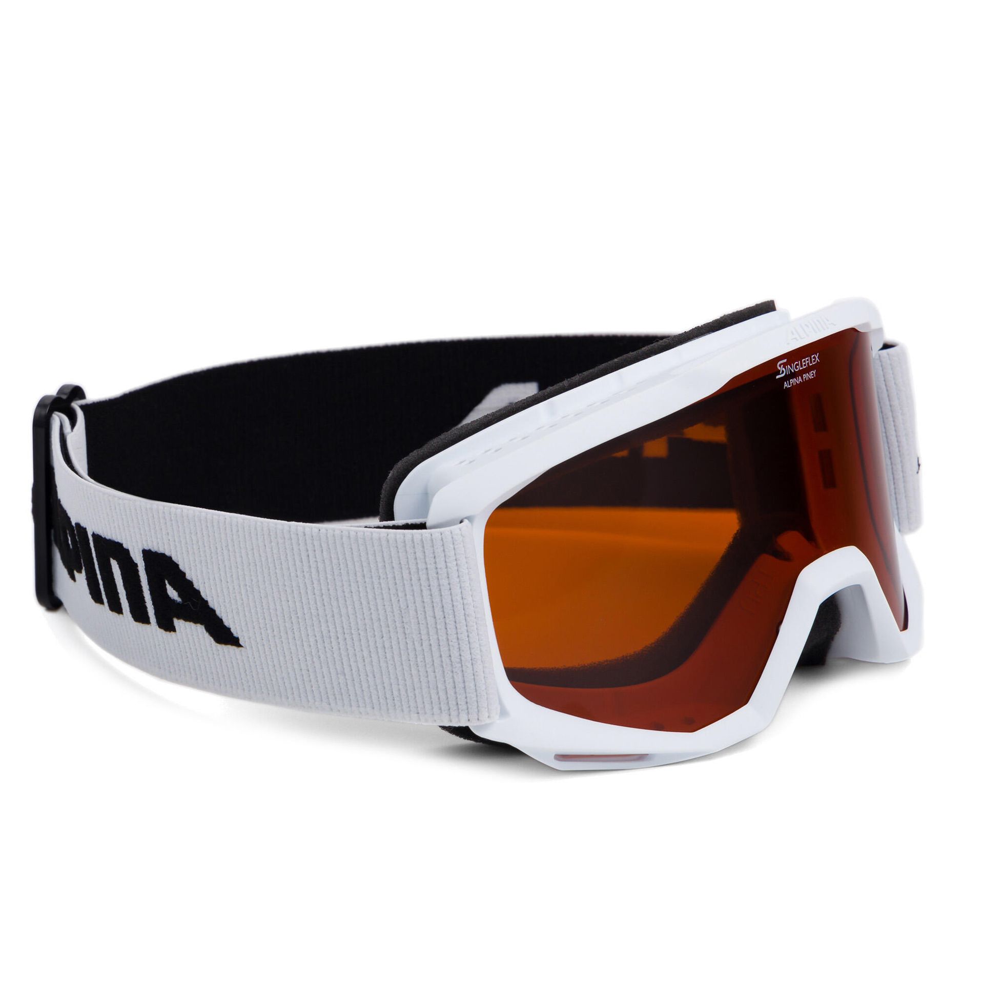 Alpina Gogle narciarskie dla dzieci Piney SH S2 A7268 white U