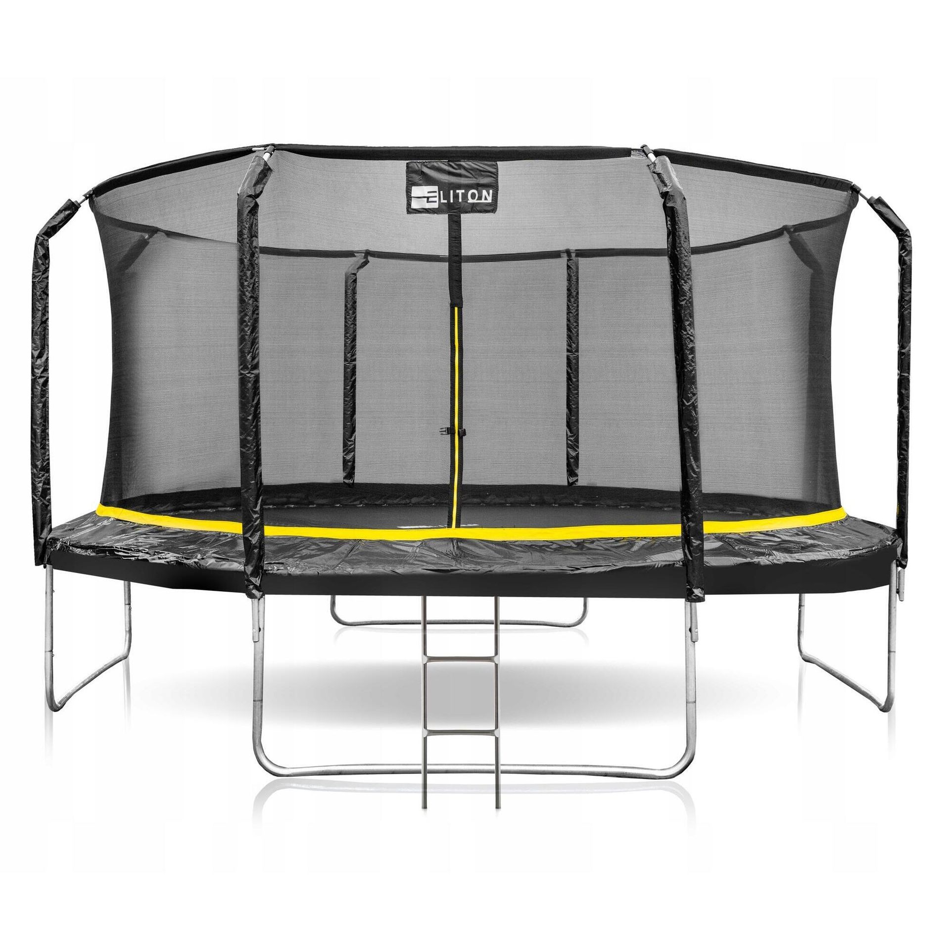 ELITON Trampolina ogrodowa z siatką wewnętrzną, Premium, 14 FT/435 cm