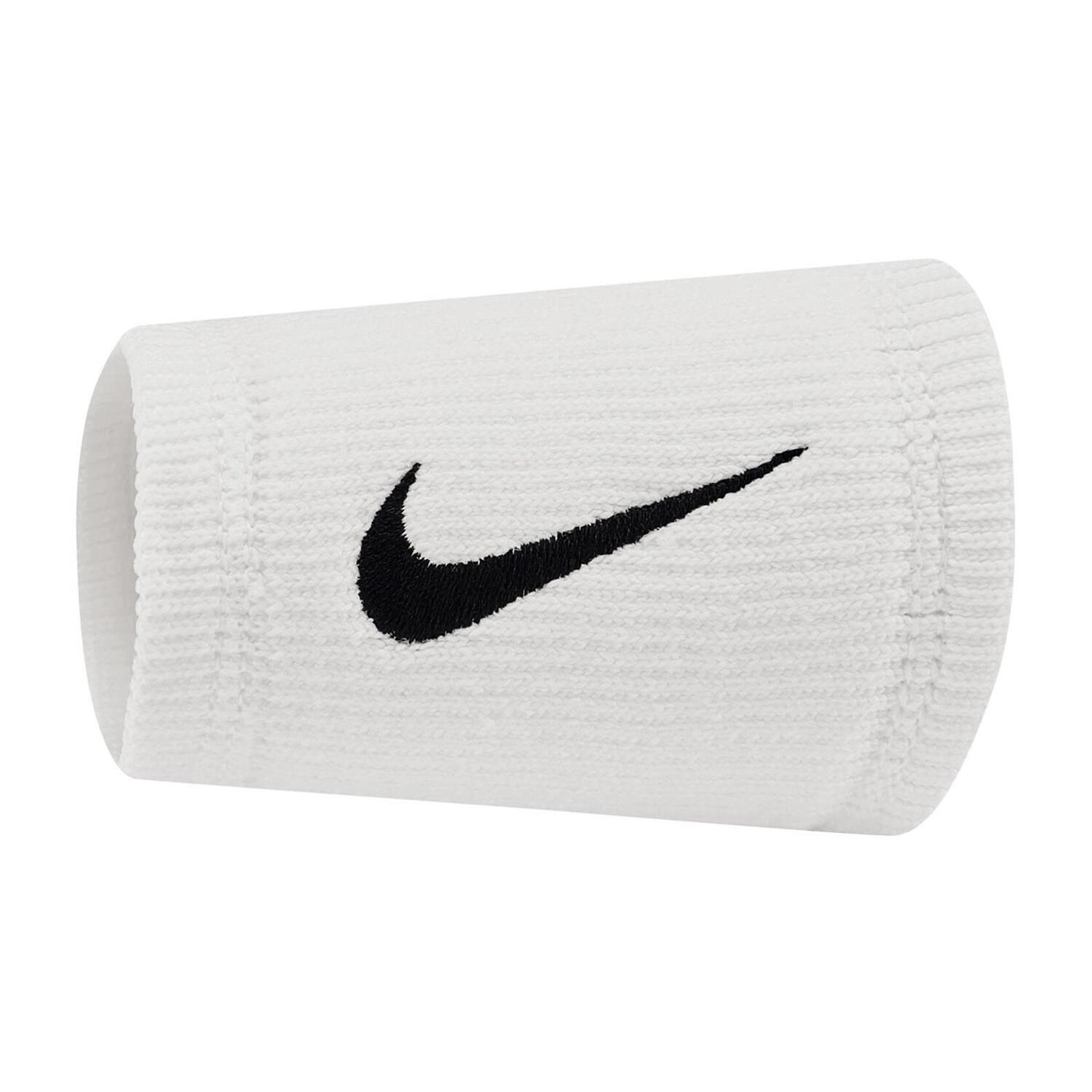 Frotki Na Nadgarstek Nike Elite Doublewide Wristbans 2 Szt. Biało-czarne N1006700101os