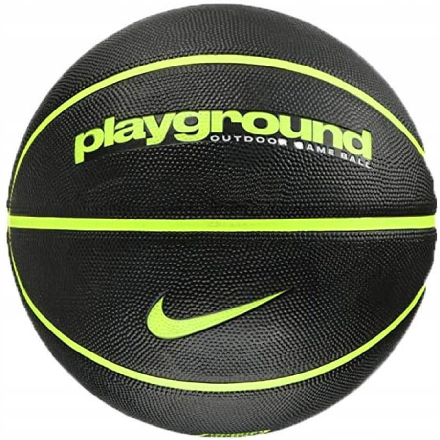 Nike Unisex – piłka do koszykówki dla dorosłych Everyday Playground 8P, czarna/wolt/wolt, 6