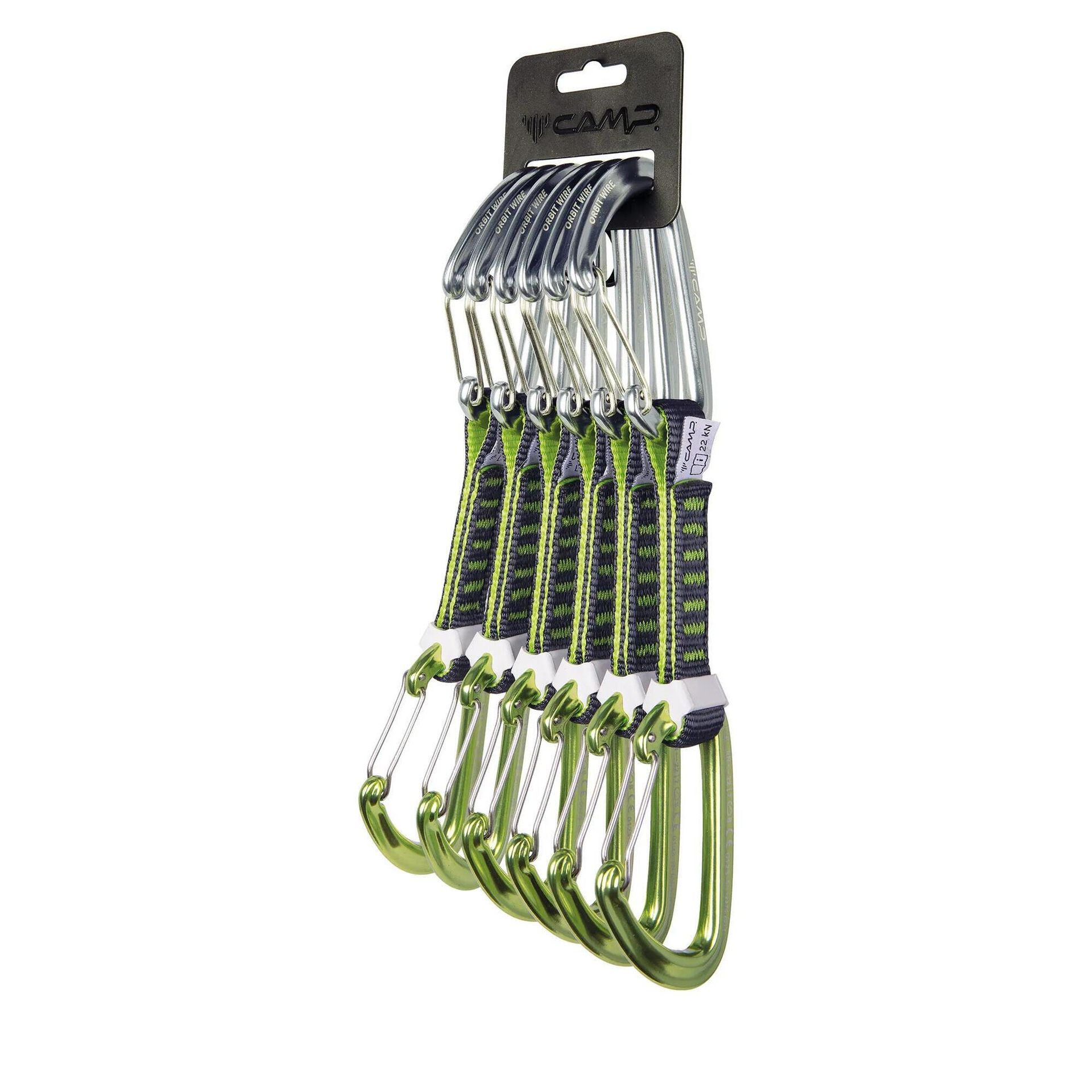Ekspresy wspinaczkowe Camp Orbit Wire Express KS 12 cm 6-Pack