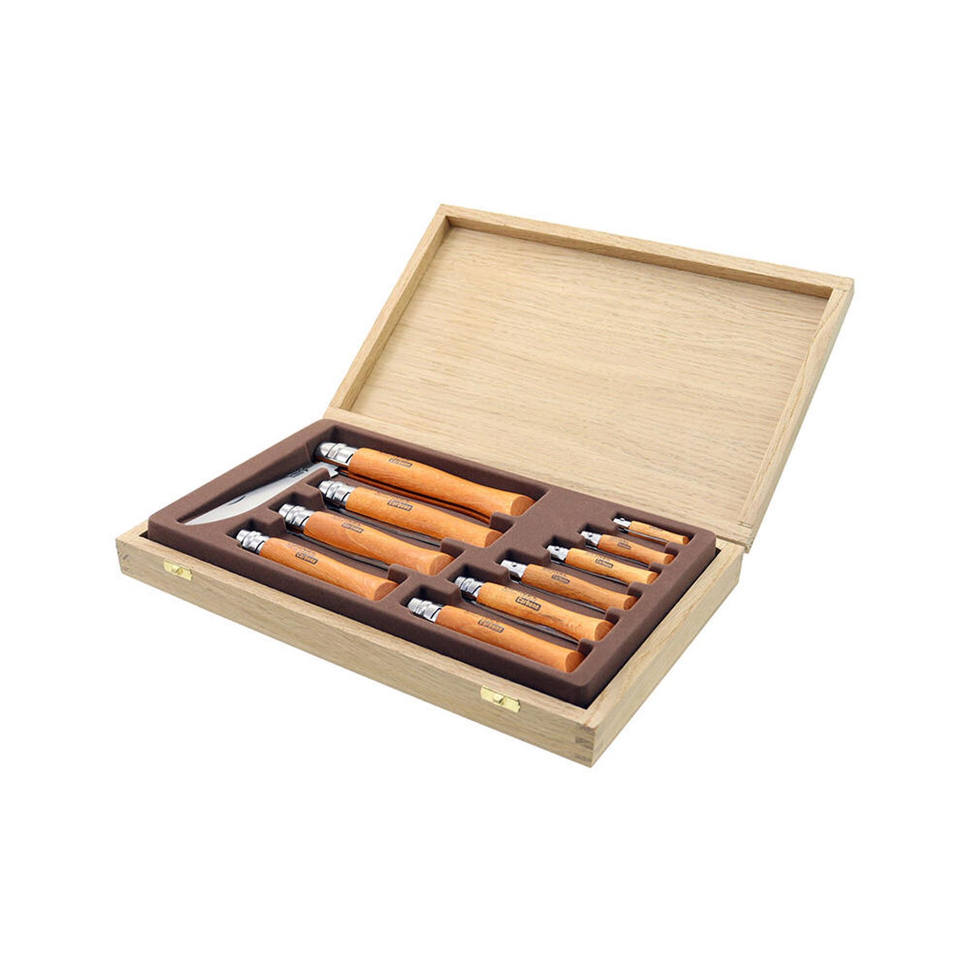Zestaw Noży Opinel Carbon Skrzynia No 02-12