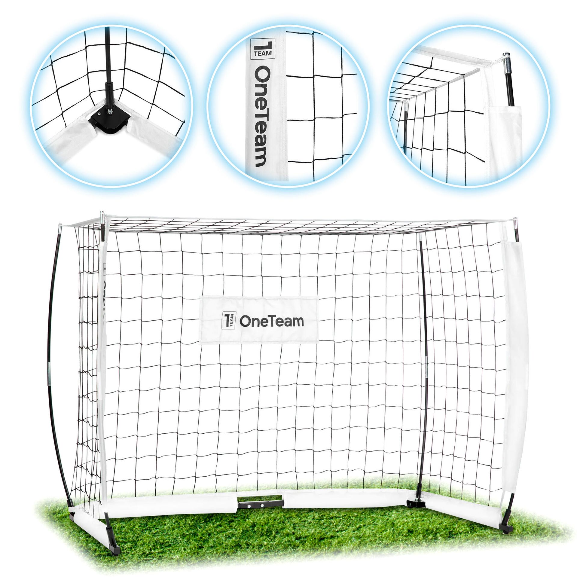 Bramka do piłki nożnej OneTeam Flex Square OT-B4W002 180 x 120 cm biały WYSYŁKA W 24H 30 DNI NA ZWROT