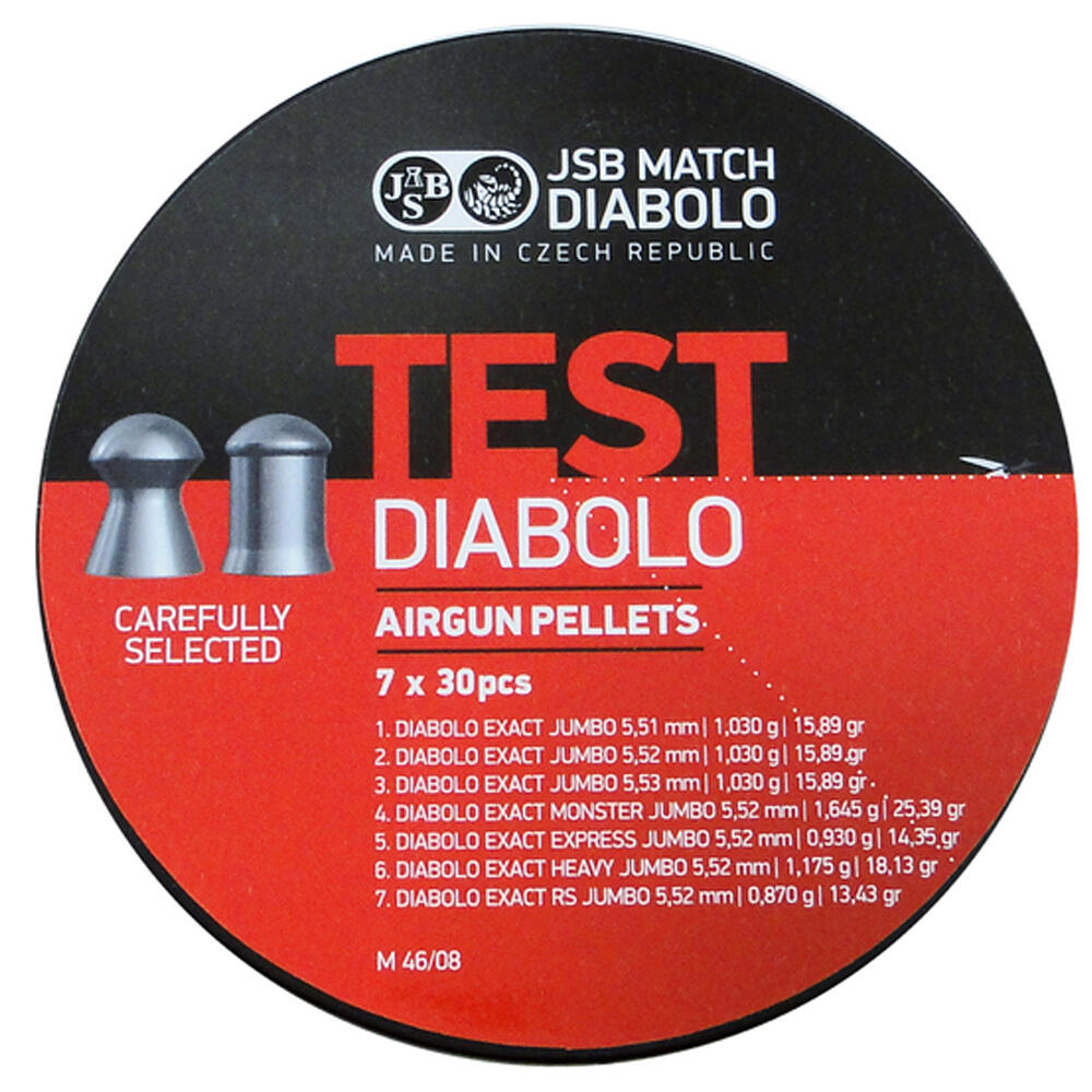 Śrut 5,50 mm JSB Diabolo Jumbo Exact Test 210 szt