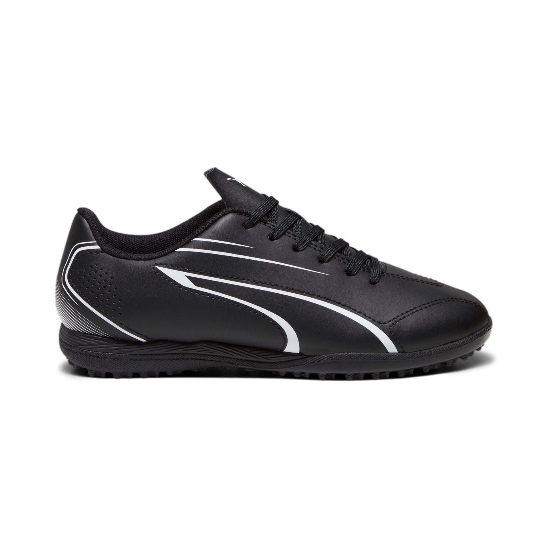 PUMA Vitoria Tt Jr dziecięce buty piłkarskie uniseks, Czarna puma, biała puma, 31 EU