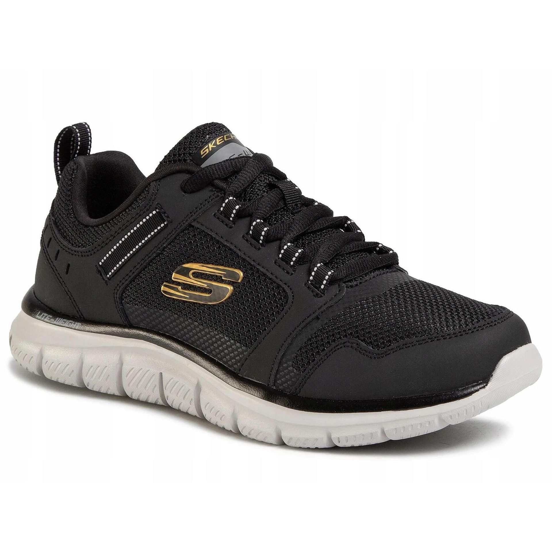 Buty męskie Skechers Track Knockhill black/gold 42 Eu