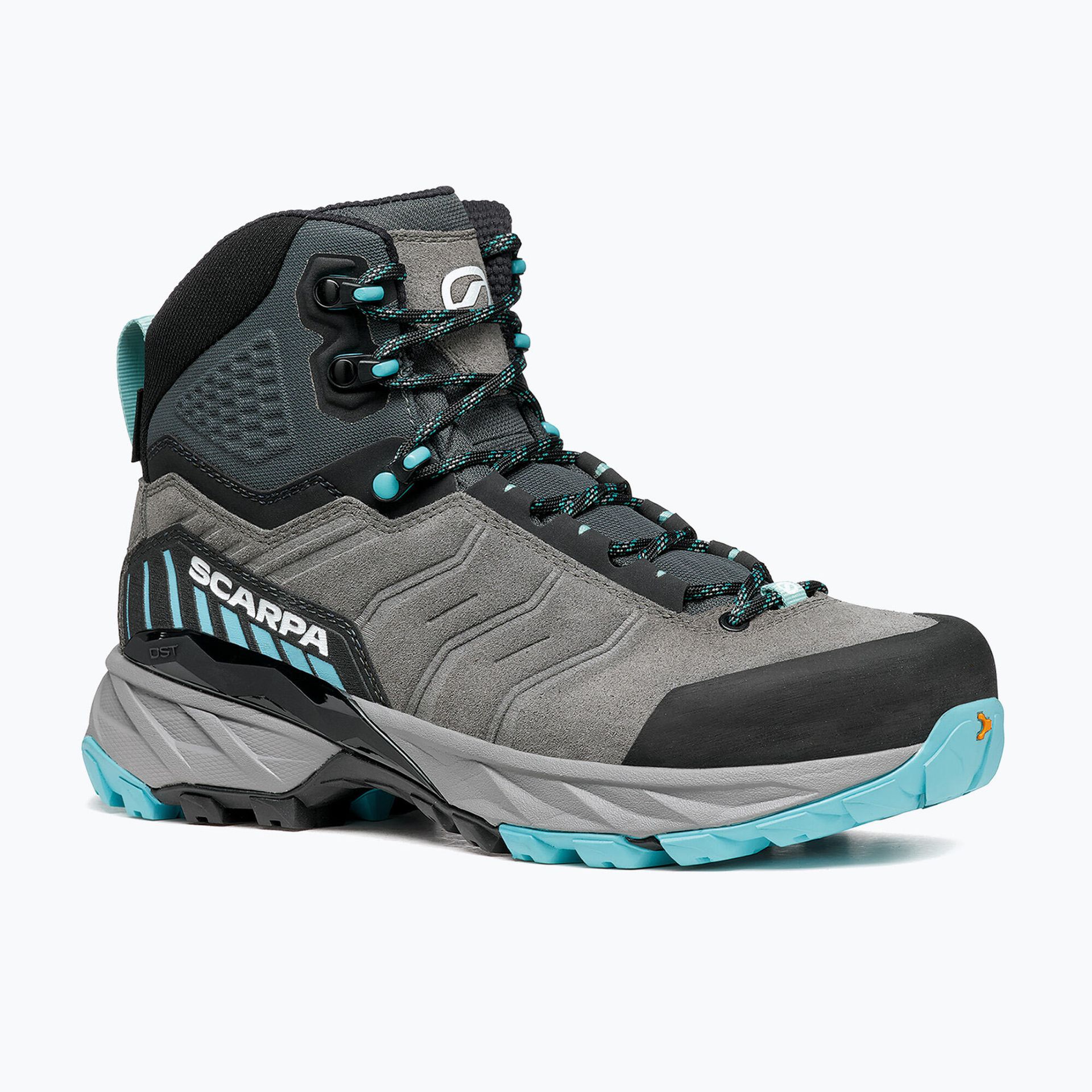 Damskie buty trekkingowe Scarpa RUSH TRK GTX WOMAN midgray/aqua - 38