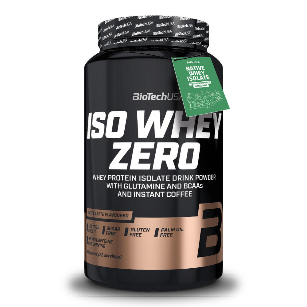 BioTech Iso Whey Zero Lactose Free 908g Kawa z Mlekiem