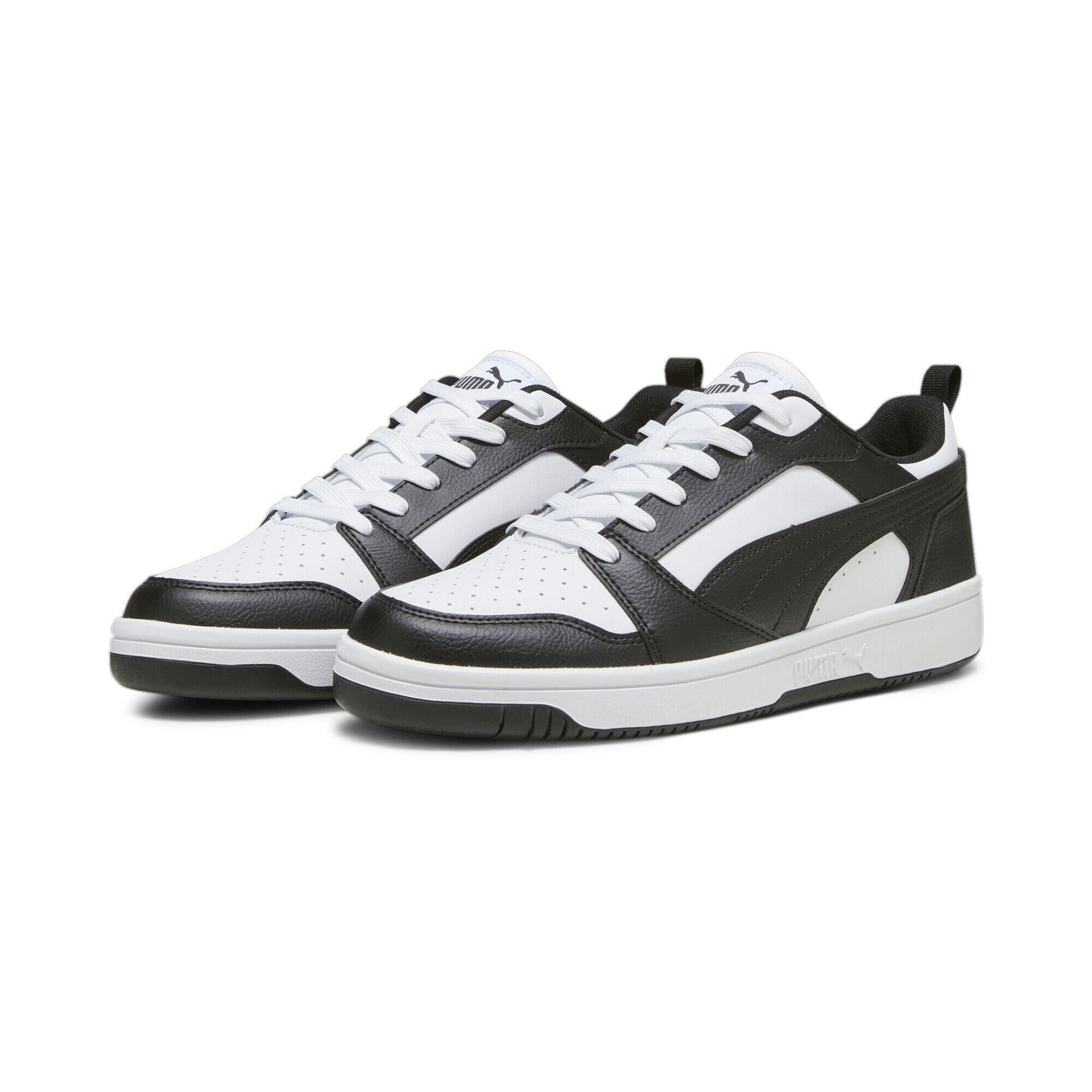 Buty męskie trampki sportowe Puma Rebound v6 Low 392328 01 czarne białe 41