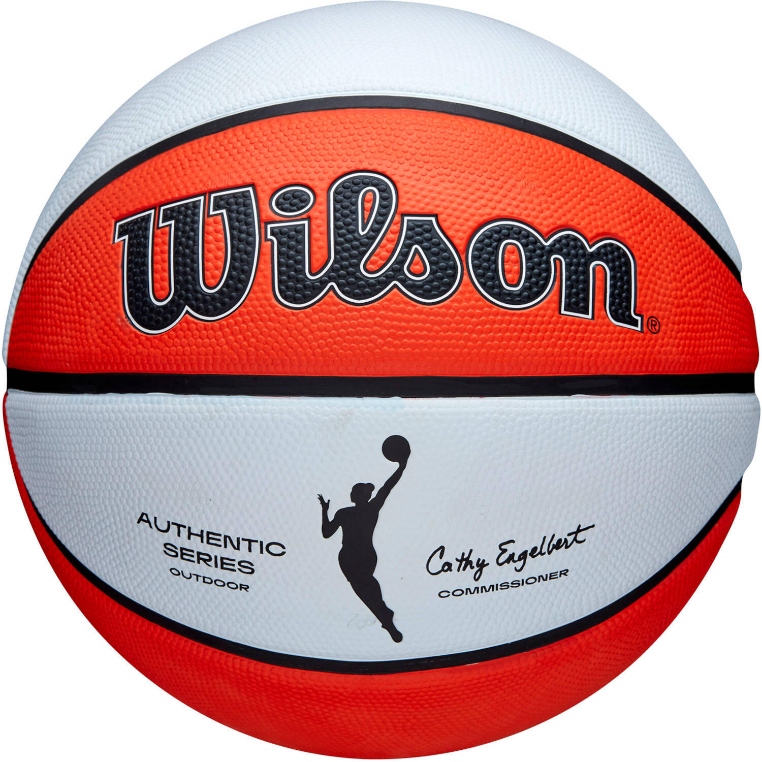 Piłka do koszykówki Wilson WNBA Authentic Series Outdoor orange/white rozmiar 6
