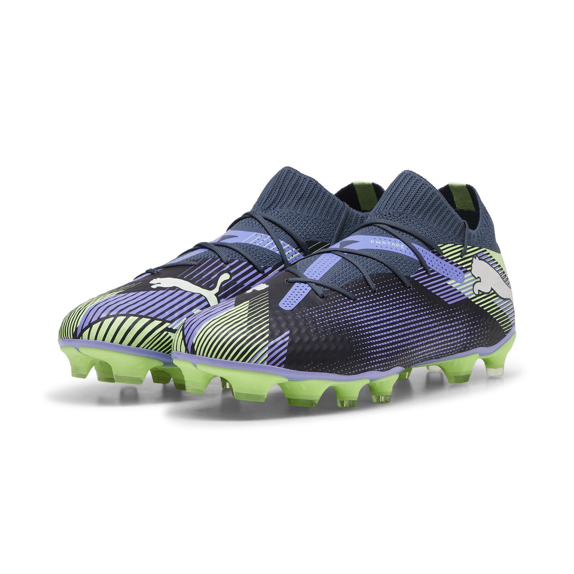 Puma Future 7 Pro FG/AG buty piłkarskie unisex szary biały fizzy apple Gr 42