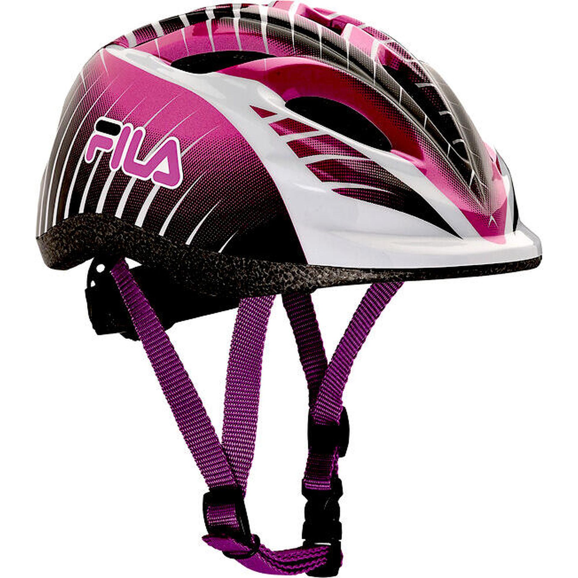 FILA FILA dziewczęcy Junior Girl Helmet Black/Violet 47 51